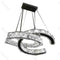 Lampa suspendata eleganta Pendul LED Varrazo, L8231, Crom-Cristal, 56W.telecomanda