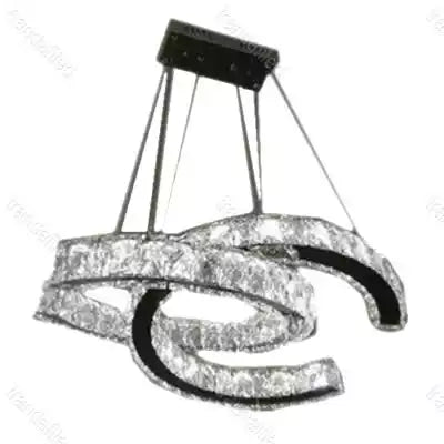 Lampa suspendata eleganta Pendul LED Varrazo, L8231, Crom-Cristal, 56W.telecomanda