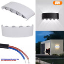 Aplica Exterior 6w/8w,Material Aluminiu, IP65, 220v,Lumina  rece/cald Negru/Alb