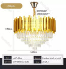 Candelabru cristal clasic Lustra cristal eleganta , schelet auriu , inaltime adjustabila ,927 Diam, E14 metal, cristal