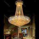 Candelabru cristal clasic Lustra cristal eleganta , schelet auriu , inaltime adjustabila ,921 Diam, E14 metal, cristal