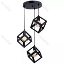 Lustra Vintage Retro style ,Negru trandafi led 3 Brate reglabile E27 8769-111/R/3D