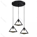 Lustra Vintage Retro style ,Negru trandafi led 3 Brate reglabile E27 8769-111/R/3T