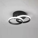 Aplica led Perete Round,Fashion 2 cerc, moderna Alb/Negru, 3 moduri de lumina, Aplica 8130