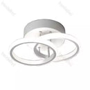 Aplica led Perete Round,Fashion 2 cerc, moderna Alb/Negru, 3 moduri de lumina, Aplica 8130