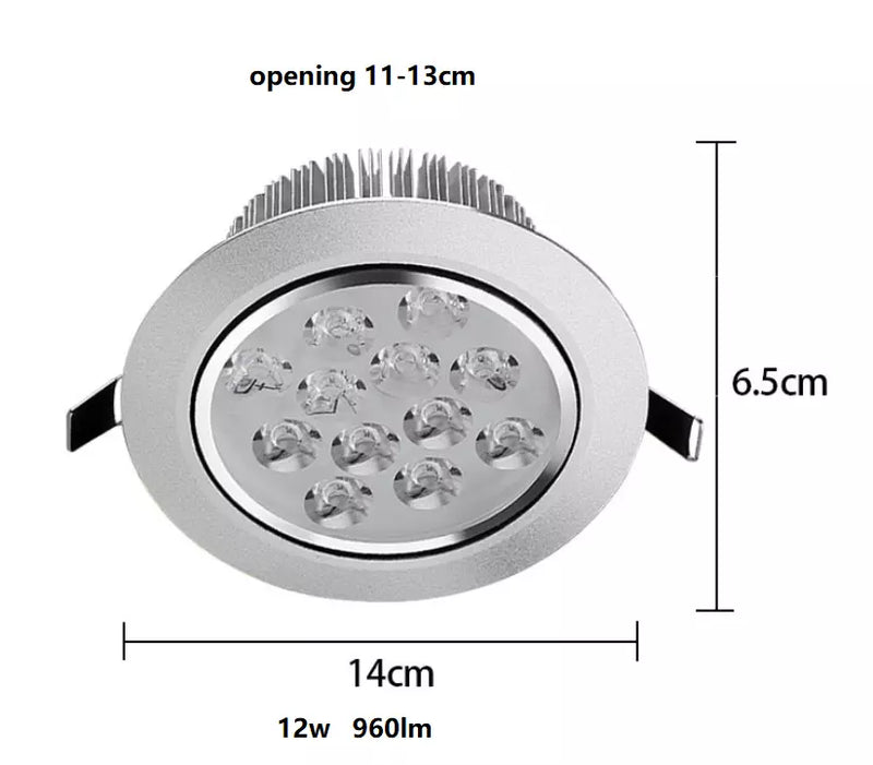 Spot LED 1W/3W/5W/7W/9W/12W/15W/18W  Rotund Mobil Argintiu 220V