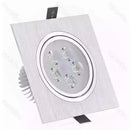 Spot LED 5x1W Patrat Mobil Argintiu