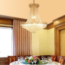 Candelabru cristal clasic Lustra cristal eleganta ,schelet auriu ,inaltime adjustabila , 921 ,E14 metal, cristal